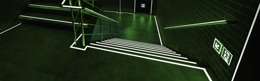 glow in the dark egress path markings